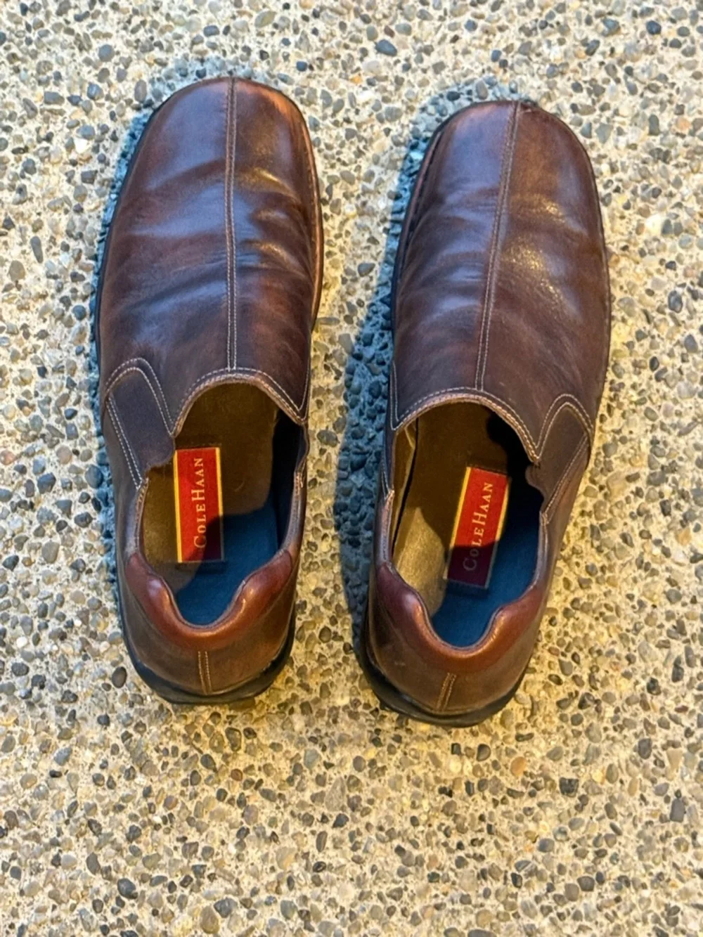 COLE HAAN Mens Brown Leather Slip On Casual Shoes Size 10.5 M Style C04269
